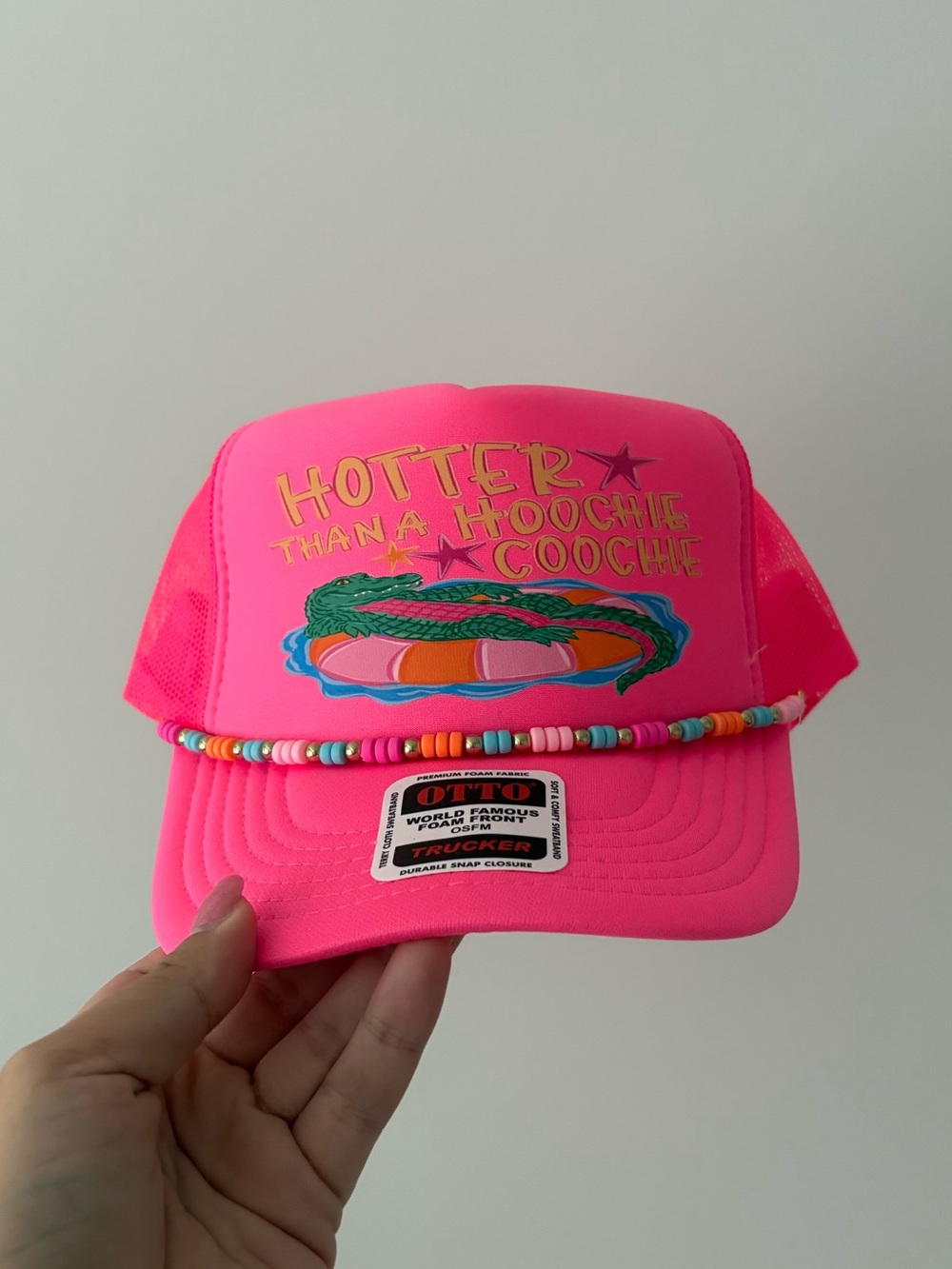 Neon Pink Otto Trucker Hat